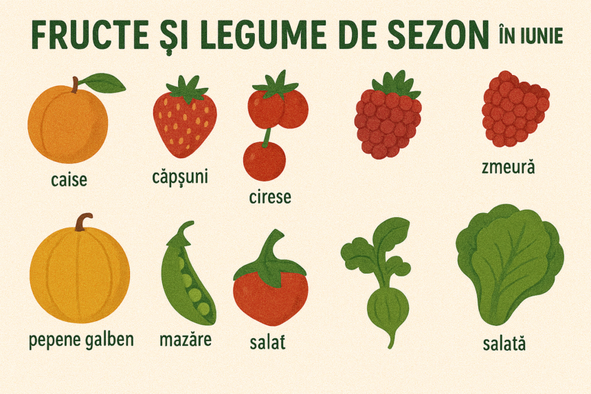 Fructe si legume de sezon in iunie sfaturi utile