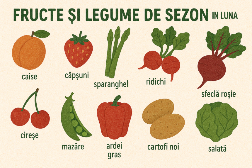 Fructe si legume de sezon in luna mai sfaturi utile