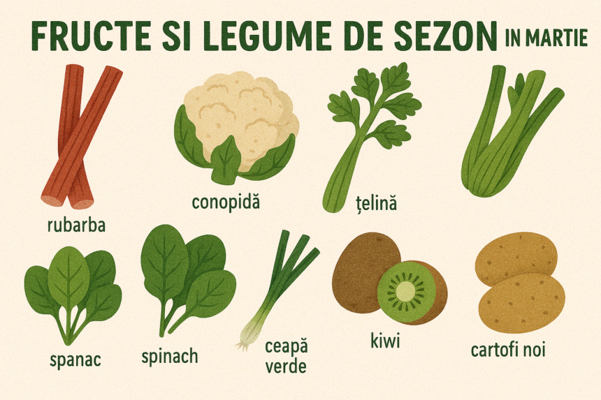 Fructe si legume de sezon in martie sfaturi utile