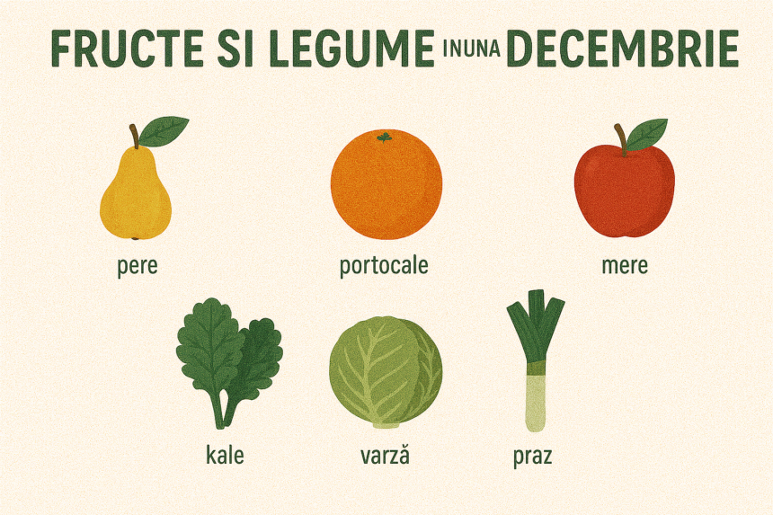Fructe si legume in luna decembrie sfaturi utile