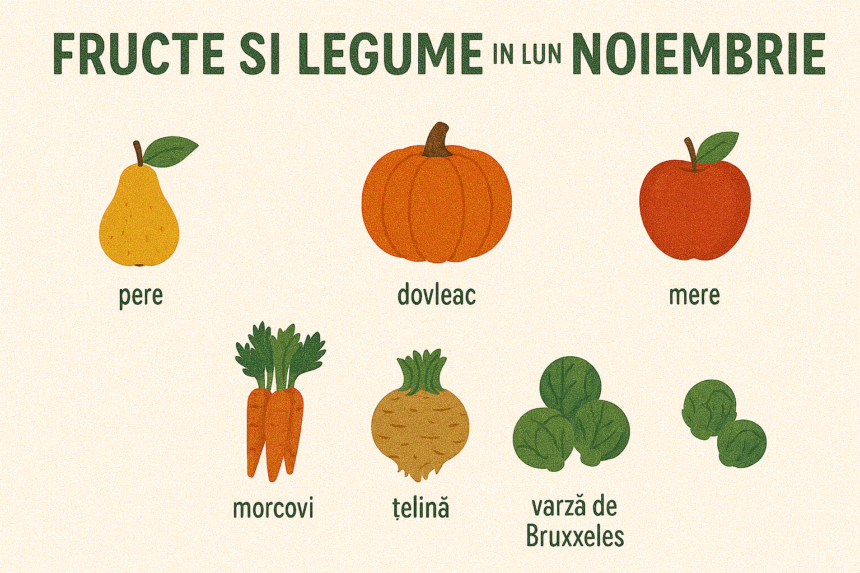 Fructe si legume in luna noiembrie sfaturi utile
